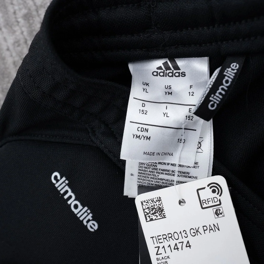 Adidas Tierro 13 Goalkeeper Pants Kids Medium Black Padded Soccer Z11474 New